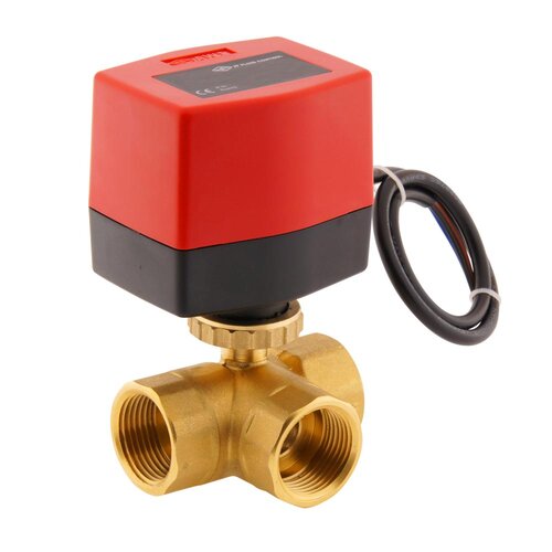3Way Electric On/Off Brass Ball Valves