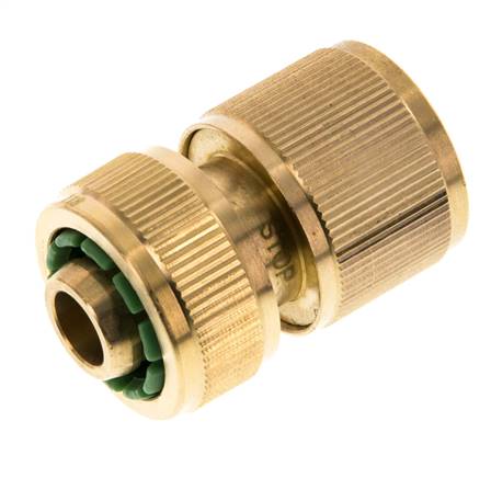 Brass GARDENA Style Hose Connector 13 mm (1/2