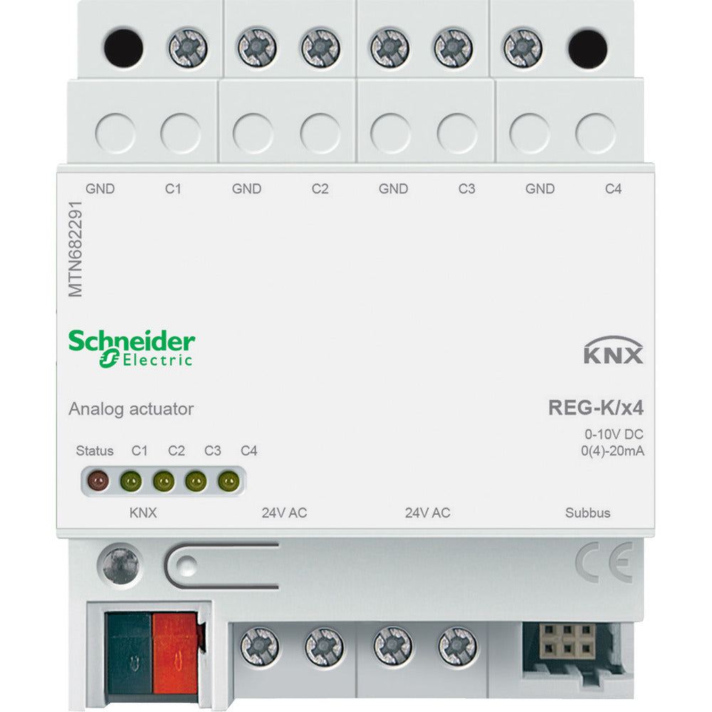 Schneider Electric KNX Analog Actuator 4 Outputs - MTN682291 | Tameson.com