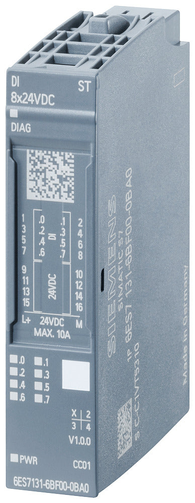 PLC SIMATIC ET 200SP 6ES7131-6BF01-0BA0 Módulo de entrada digital DI PLC SIMATIC ET 200SP 6ES7131-6BF01-0BA0 Módulo de entrada digital DI