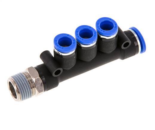 3/8 inch 10mm Y 3-Way Fuel Line Hose Barb Fitting Connector