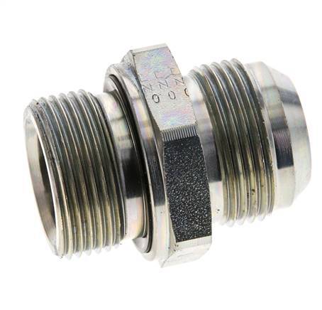 JIC Double Nipple M33 X 2 x UN 1-5/16''-12 (Dash Size 16) Steel