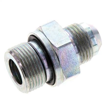 JIC Double Nipple M22 X 1.5 x UNF 3/4''-16 (Dash Size 8) Steel NBR