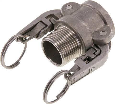 Safety Camlock Fitting Sockets With Male Thread Type B | Tameson.com