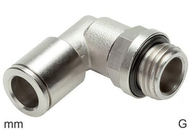 Elbow Push-In Fittings Brass G-Threads Male