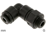 Featured image of collection - Elbow Push-In Fittings Plastic G-Threads Male FDA