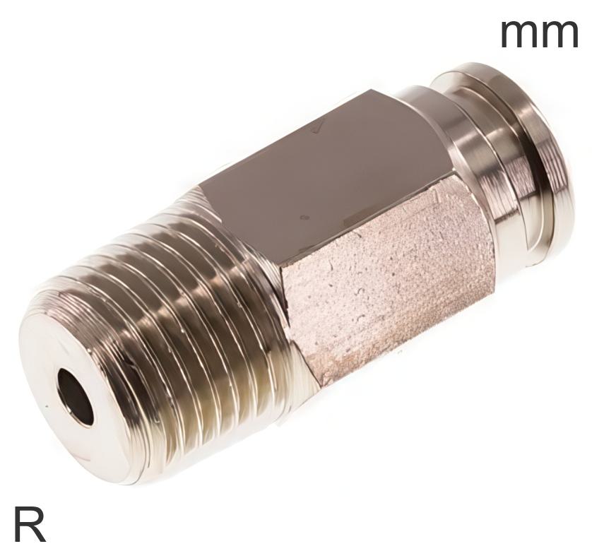Push-In Fittings Brass R-Threads Male | Tameson.com