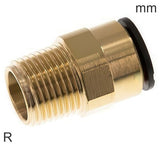Featured image of collection - Push-In Fittings Brass and Plastic R-Threads Male (15-32mm)