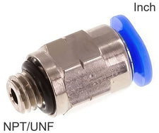 Push-In Fittings Brass and Plastic NPT/UNF-Threads Male Inch