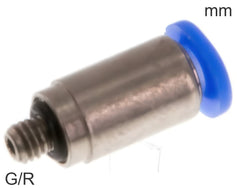 G And R Thread Push-In Fittings Brass And Plastic G/R-Threads Male Round Body ...