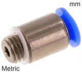 Featured image of collection - Push-In Fittings Brass and Plastic Metric-Threads Male Round Body