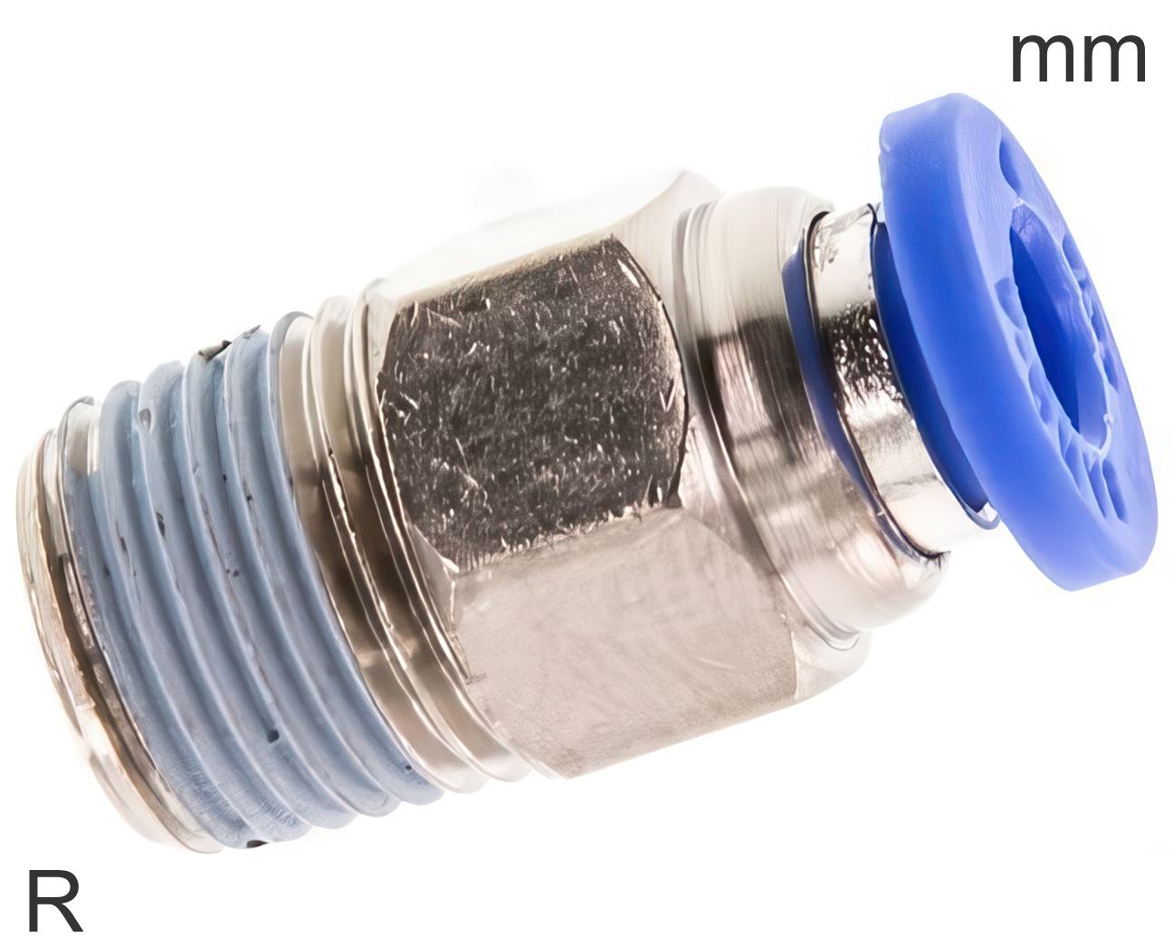Push-In Fittings Brass And Plastic R-Threads Male | Tameson.com