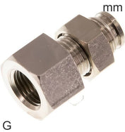 Push-In Fittings Brass G-Threads Female Bulkhead