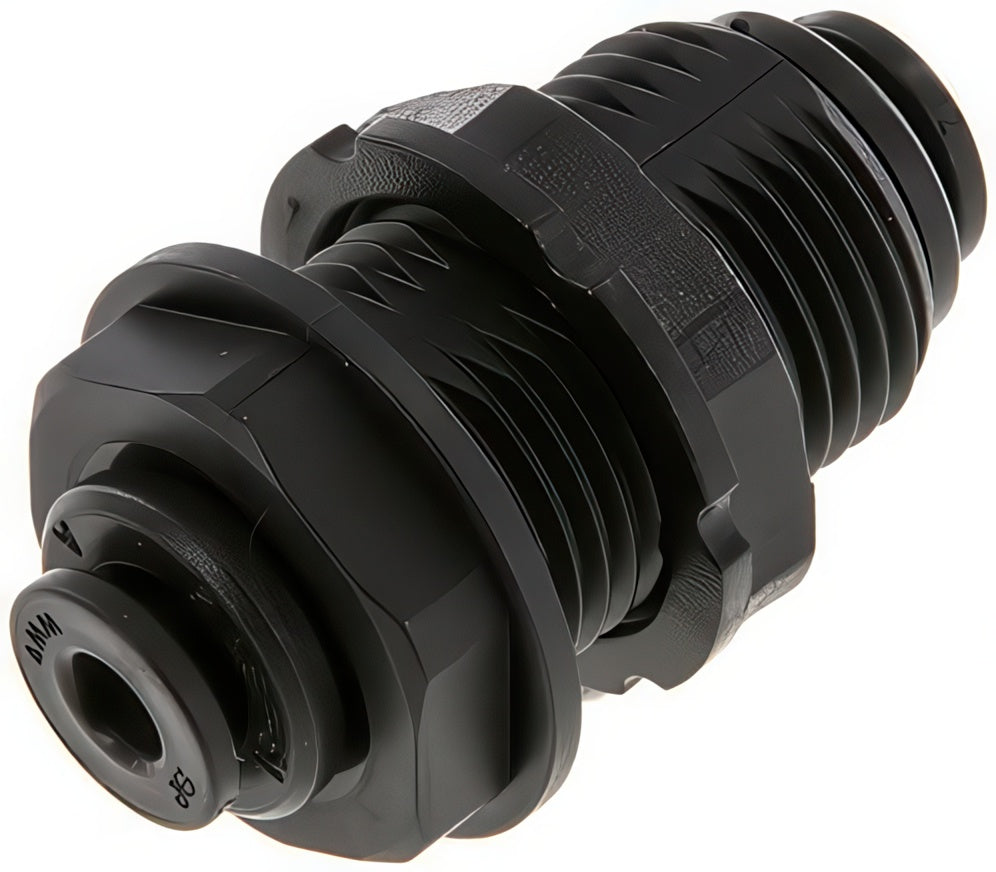 Push-In Fittings Plastic Bulkhead FDA | Tameson.com