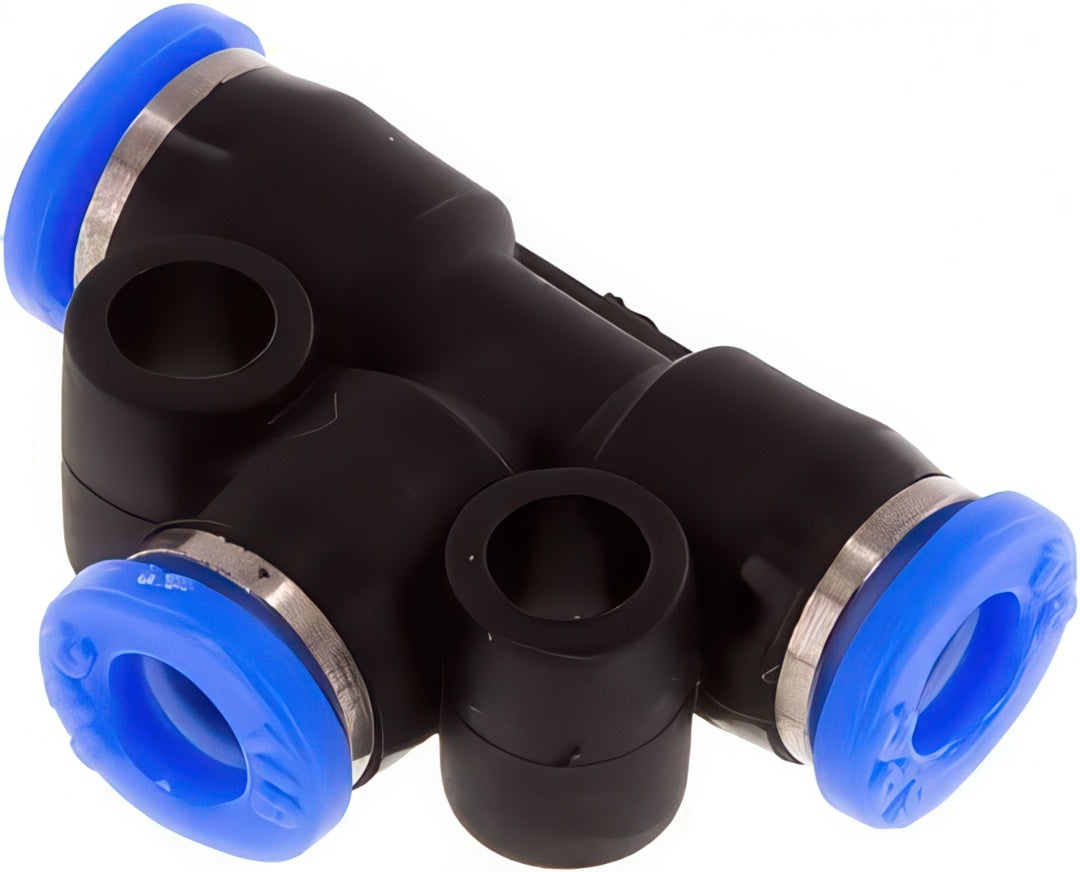Push-In Tee Fittings Brass And Plastic Inch | Tameson.com