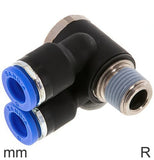 Featured image of collection - Push-In Y Fittings Brass and Plastic R-Threads Male Elbow Outer Hex