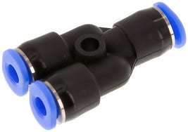 Push-In Y Fittings Brass and Plastic (3-6mm)