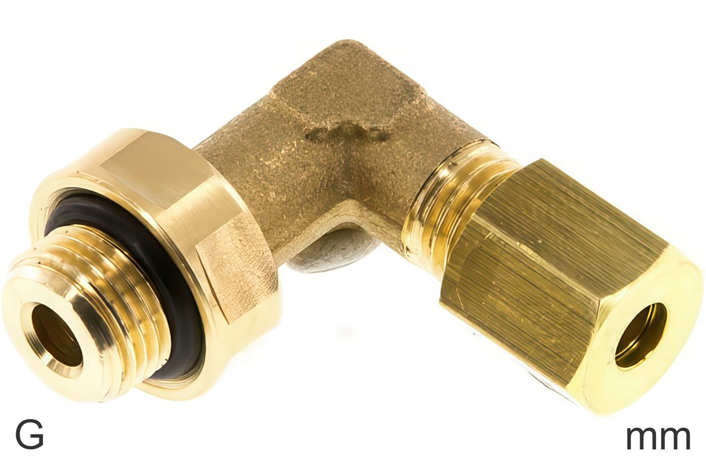Compression Elbow Fittings Brass G-Threads Male Adjustable | Tameson.com