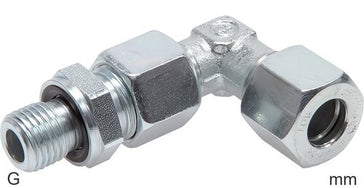 Compression Elbow Fittings Stainless Steel G-Threads Male Adjustable