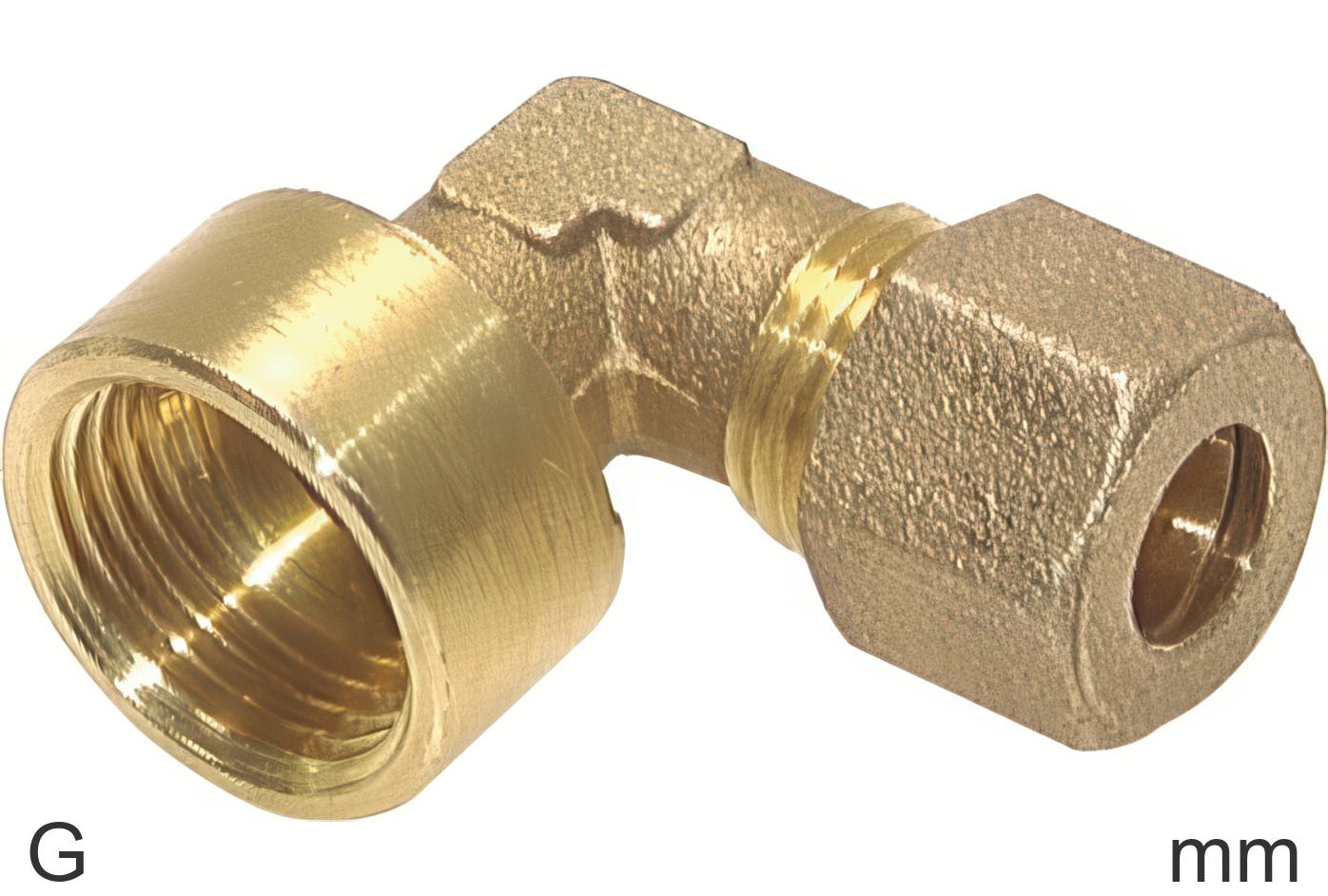Compression Elbow Fittings Brass G-Threads Female | Tameson.com