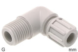 Featured image of collection - Compression Elbow Fittings Plastic PA G-Threads Male