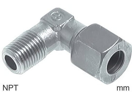 Compression Elbow Fittings Stainless Steel NPT-Threads Male