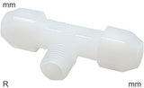 Featured image of collection - Compression Tee Fittings Plastic PVDF R-Threads Male