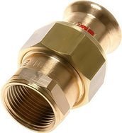 Press Fittings Separatable With Inner Press and Female Threads and Flat seal