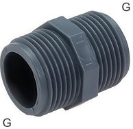 Double Nipples Plastic PP G-Threads PN10
