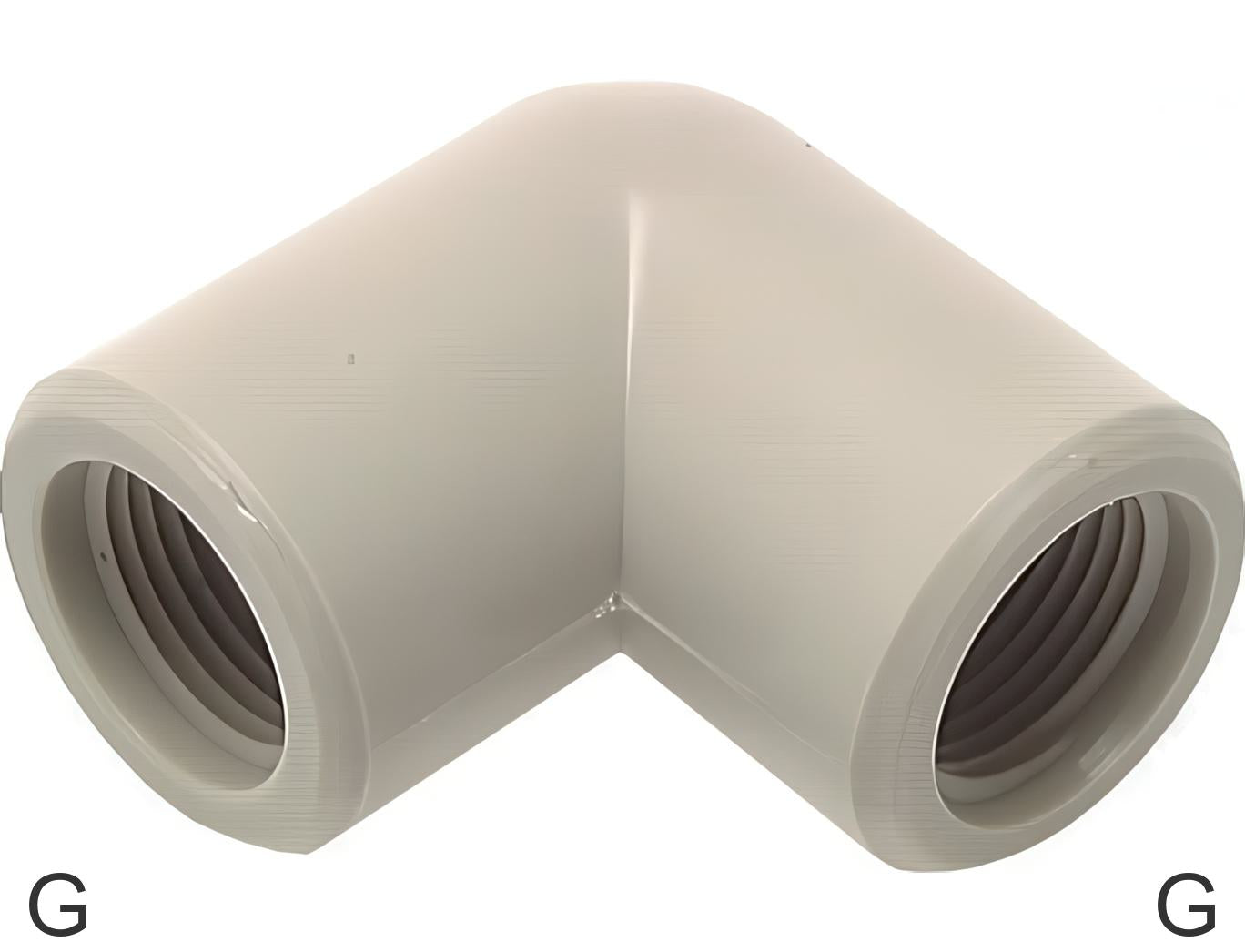 Angled Fittings 90deg Plastic G-Threads Female PN10 | Tameson.com