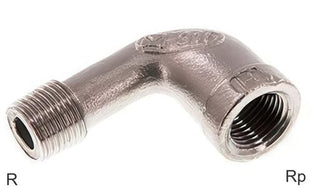 Angled Fittings 90deg Cast Iron / Stainless Steel R/Rp-Threads Male/Female PN25