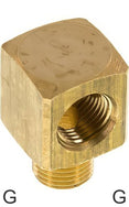 Angled Fittings 90deg Brass / Aluminum / Stainless Steel G-Threads Male/Female PN16