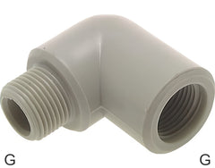 Angled Fittings 90deg Plastic G-Threads Male/Female PN10 | Tameson.com