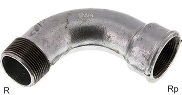 Angled Fittings 90deg Cast Iron R/Rp-Threads Male/Female PN25