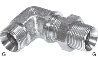 Angled Fittings 90deg Steel G-Threads Male Bulkhead PN350