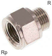 Threaded Extensions Brass R/Rp-Threads PN16