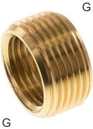 Reducing Nipple Fittings Brass G-Threads Without Collar PN100