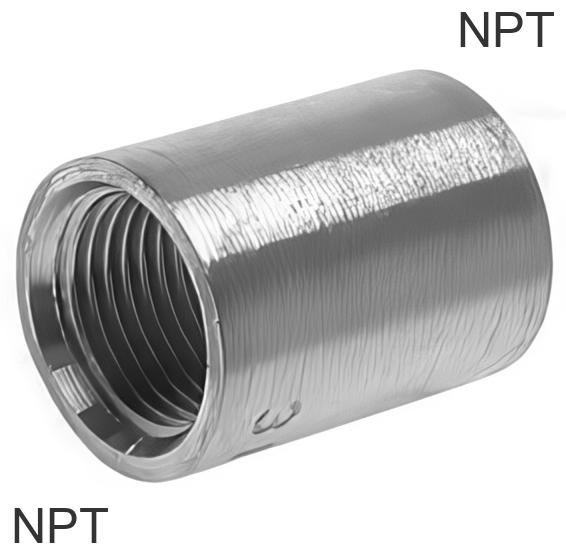 Socket Fittings Stainless Steel NPT-Threads Round PN16 | Tameson.com