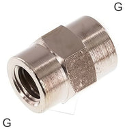Gre Threaded Socket Socket Fittings Brass / Aluminum / Stainless Steel G-Threads With Hex ...