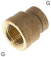 Socket Fittings Brass / Cast Iron / Stainless Steel G-Threads Round PN25