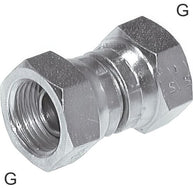 Socket Fittings Steel / Stainless Steel G-Threads With 60deg Hose Cone PN575