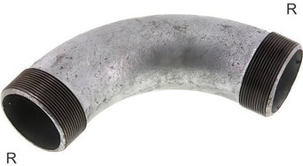 Threaded Elbow Pipe Fittings Cast Iron / Stainless Steel R-Threads PN25