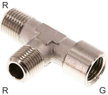 Tee Fittings Brass G/R-Threads Male/Female L-Shape PN16