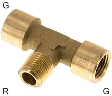 Tee Fittings Brass / Stainless Steel G/R-Threads Male/Female T-Shape PN150