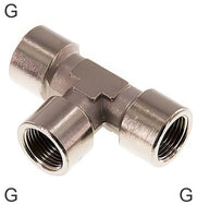 Tee Fittings Brass / Stainless Steel G-Threads Female PN150