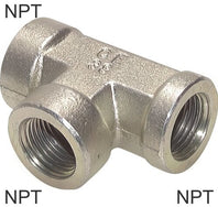 Tee Fittings Steel / Stainless Steel NPT-Threads Female PN345