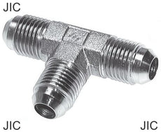 Tee Fittings Steel / Stainless Steel JIC-Threads Male PN310