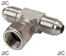 Tee Fittings Steel / Stainless Steel JIC-Threads Male/Female T-Shape PN350