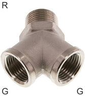 Y Fittings Brass G/R-Threads Male/Female PN16
