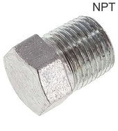 Closing Plugs Steel / Stainless Steel NPT-Threads Outer Hex PN345